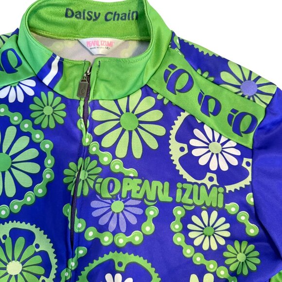 MEDIUM Pearl Izumi Vintage Daisy Chain Womens Cycling  Jersey Top Gears Chains - Picture 2 of 6